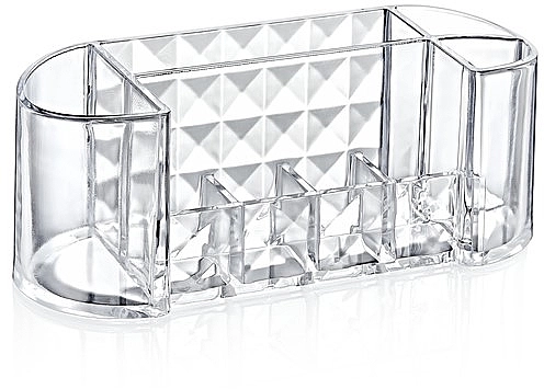 BoxUp Органайзер овальний "Diamond" 7x18x7 см, пластик - фото N1