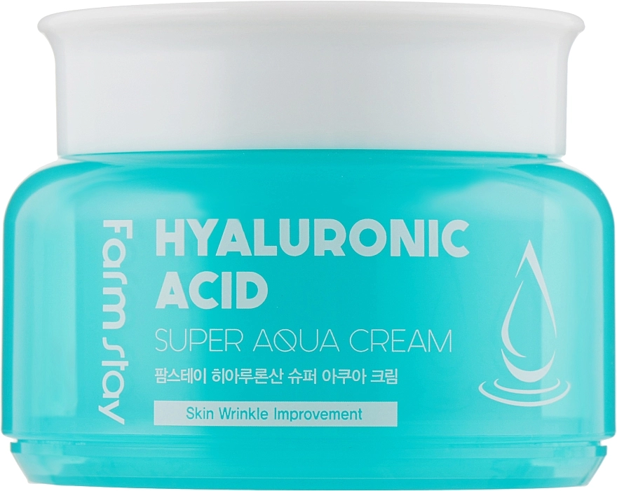Увлажняющий крем на основе гиалуроновой кислоты - FarmStay Hyaluronic Acid Super Aqua Cream, 100 мл - фото N1