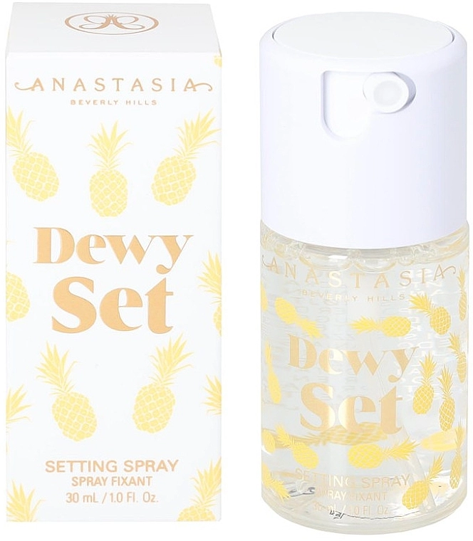 Anastasia Beverly Hills Спрей для макияжа "Ананас" Mini Dewy Set Pineapple - фото N2