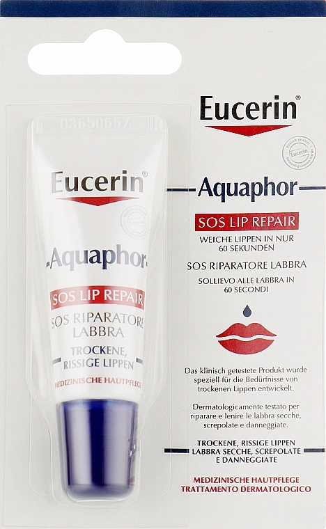 Eucerin Бальзам для губ Aquaphor Lip Balm Sos - фото N1