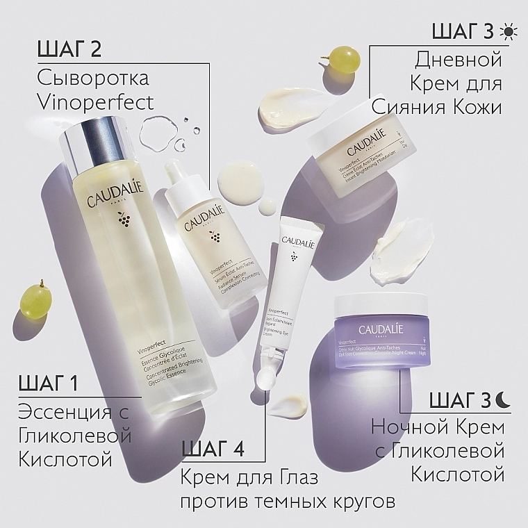 Caudalie Ночной крем против пигментных пятен с гликолевой кислотой Vinoperfect Dark Spot Correcting Glycolic Night Cream - фото N11