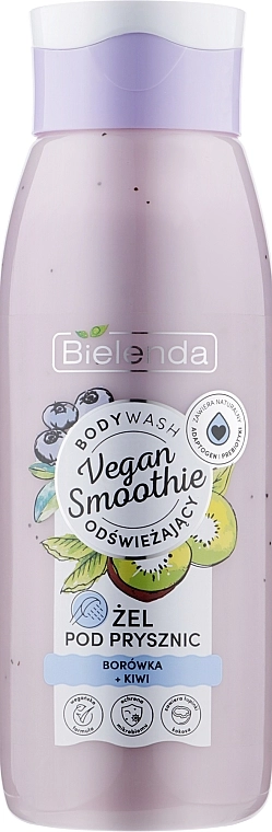 Bielenda Гель для душа "Черника + киви" Vegan Smoothie Shower Gel - фото N1