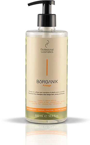 Profesional Cosmetics Шампунь для ламкого волосся Borganik Anti Age Shampoo - фото N1