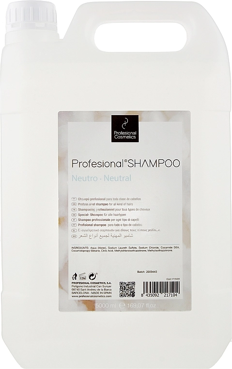 Profesional Cosmetics Професійний шампунь для салонів краси "Нейтральний" Shampoo - фото N1