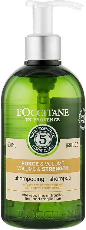 L'Occitane Шампунь для волос Aromachologie Volume & Strength Shampoo - фото N1