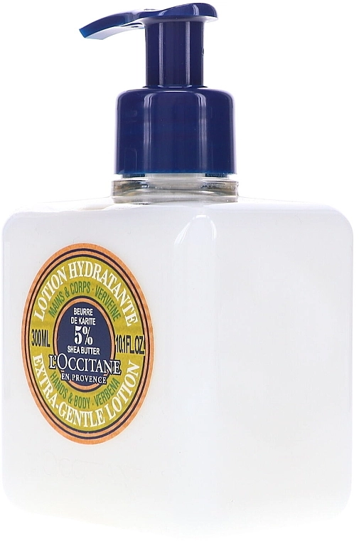 L'Occitane Лосьон для рук и тела Shea Butter Hands & Body Verbena Extra-Gentle Lotion - фото N2