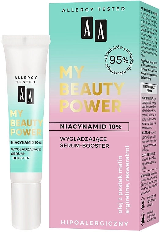 AA Разглаживающая сыворотка-бустер для лица My Beauty Power Niacinamide 10% Smoothing Serum-Booster - фото N1