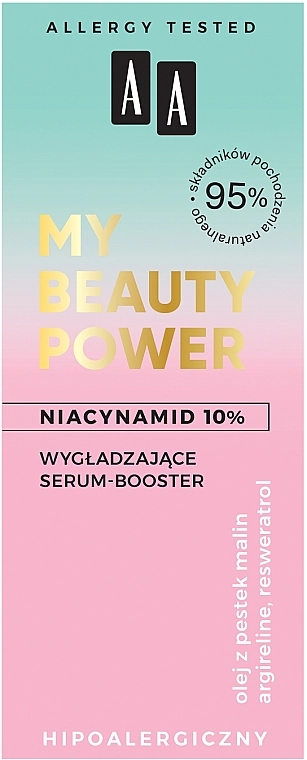 AA Розгладжувальна сироватка-бустер для обличчя My Beauty Power Niacinamide 10% Smoothing Serum-Booster - фото N3