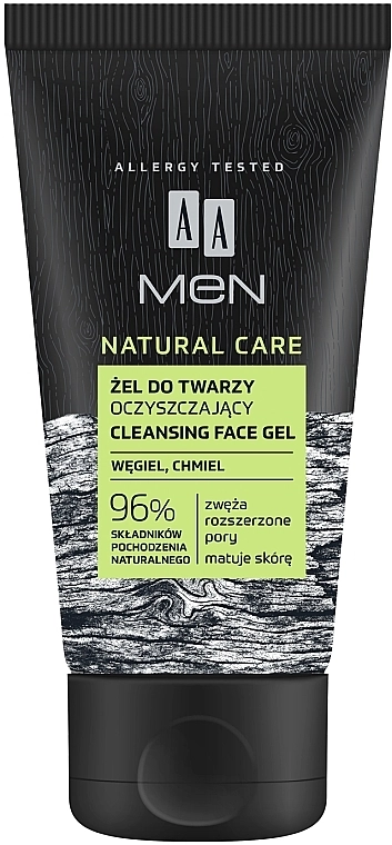 AA Очищувальний гель для обличчя Men Natural Care Cleansing Face Gel - фото N1