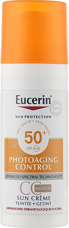 Eucerin Sun Photoaging Control CC Cream Medium SPF50+ СС-крем - фото N1