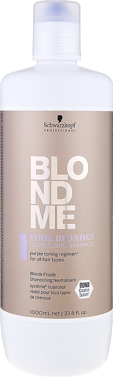 Schwarzkopf Professional Нейтрализующий шампунь для волос холодных оттенков блонд BlondMe Cool Blondes Neutralizing Shampoo - фото N3