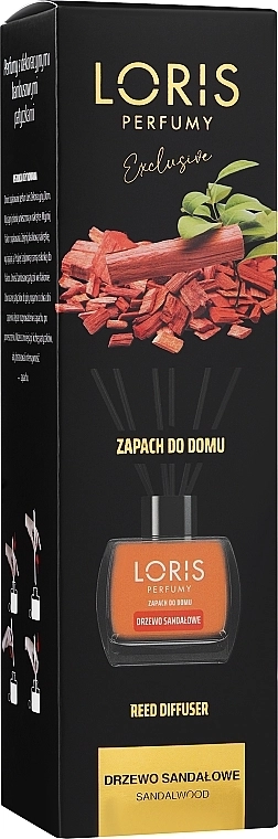 Loris Parfum Аромадиффузор "Сандал" Reed Diffuser Sandal Agaci Sandalwood - фото N1