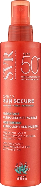 SVR Солнцезащитный лосьон-спрей Sun Secure Biodegradable Spf50 - фото N1