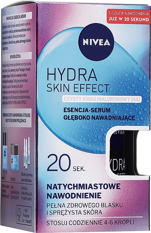 Nivea Увлажняющая сыворотка для лица Hydra Skin Effect Essence-Serum Deeply Hydrating - фото N1