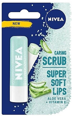 Nivea Скраб для губ "Алое вера + вітамін E" Caring Scrub Super Soft Lips Aloe Vera + Vit-E - фото N1