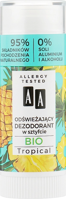 AA Освежающий дезодорант-стик Bio Tropical Deodorant Stick - фото N1