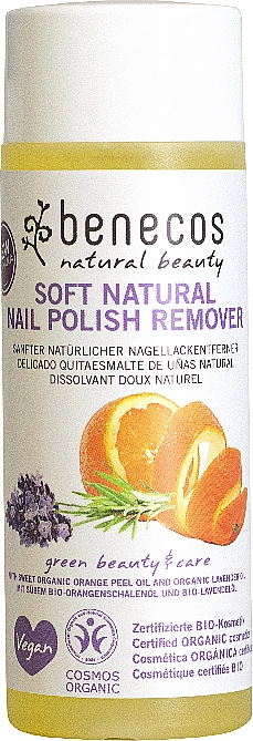 Benecos Рідина для зняття лаку, з екстрактом апельсина Natural Nail Polish Remover - фото N1