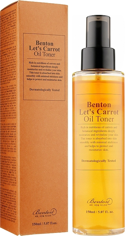 Benton Двофазний тонер з олією моркви Let’s Carrot Oil Toner - фото N2