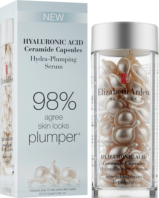 Elizabeth Arden Увлажняющая сыворотка с гиалуроновой кислотой Hyaluronic Acid Ceramide Capsules Hydra-Plumping Serum - фото N2