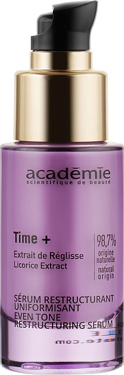 Academie Коригувальна сироватка для вирівнювання тону Visage Time+ Even Tone Restructuring Serum - фото N1