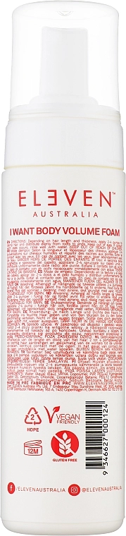 Eleven Australia Піна для об'єму волосся I Want Body Volume Foam - фото N2