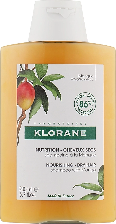 Klorane Шампунь для сухих волос Mango Nutrition Cheveux Secs - фото N1