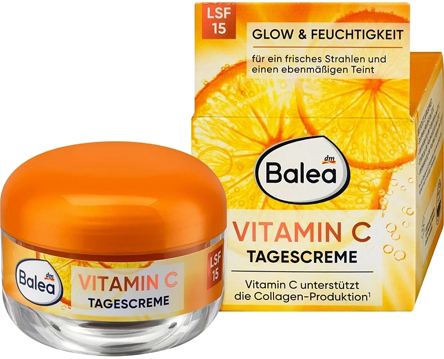 Balea Денний крем для обличчя з вітаміном С Vitamin C SPF15 - фото N1