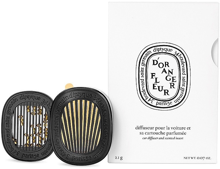 Diptyque Ароматизатор для авто Car Diffuser with Fleur D'Oranger Insert - фото N1