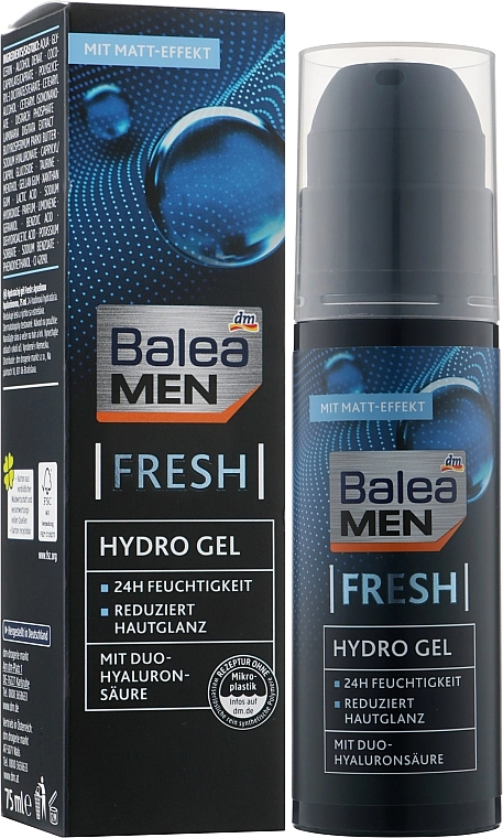 Balea Зволожувальний гідрогель для обличчя Men Fresh Hydro Gel - фото N2