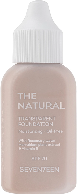 Seventeen The Natural Transparent Foundation Крем тональный с естественным покрытием - фото N1