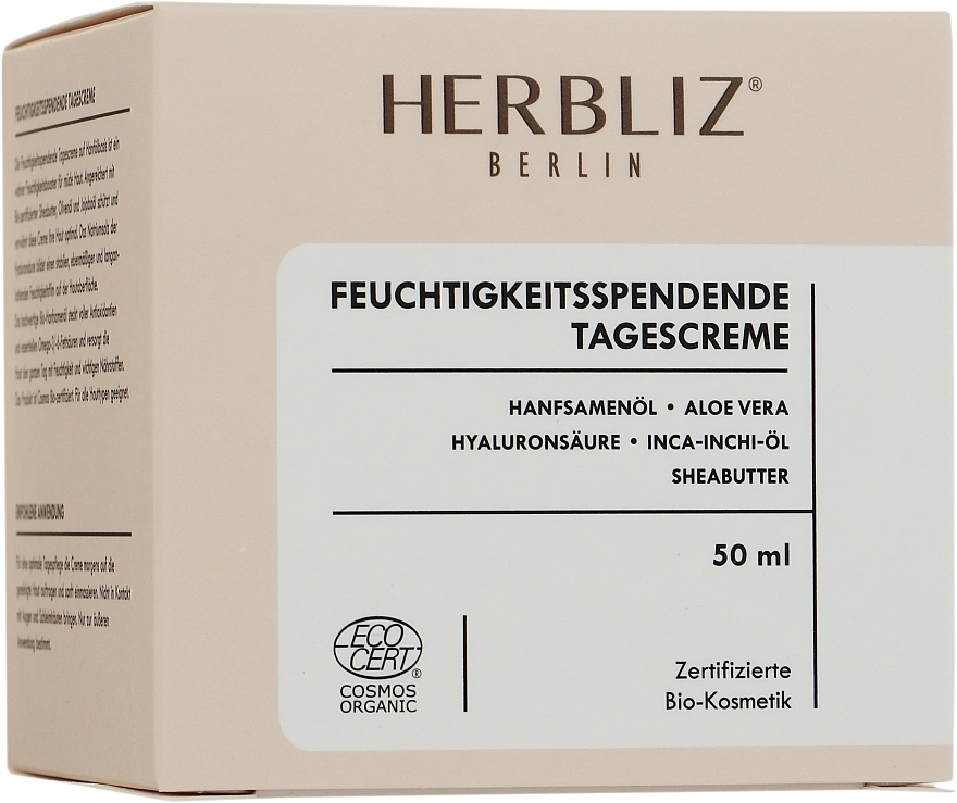 Herbliz Зволожуючий денний крем для обличчя Hydrating Day Cream - фото N3