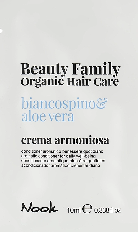 Nook Кондиціонер для щоденного застосування Beauty Family Organic Hair Care (пробник) - фото N1