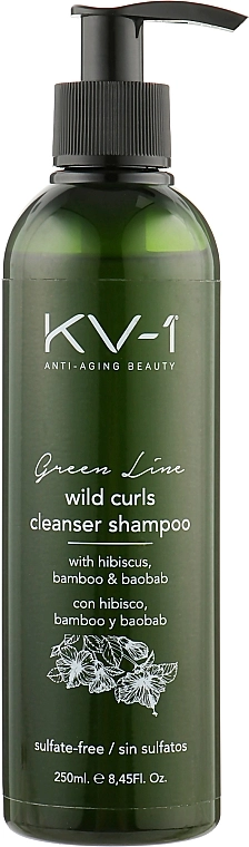 KV-1 Шампунь для в'юнкого волосся без сульфатів Green Line Wild Curls Cleanser Shampoo - фото N1