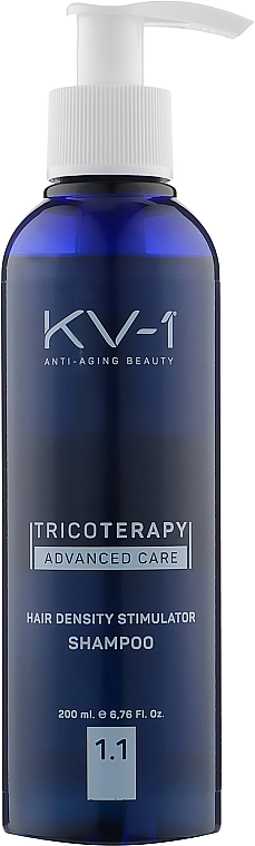 KV-1 Шампунь для стимуляції росту волосся 1.1 Tricoterapy Hair Densiti Stimulator Shampoo - фото N1