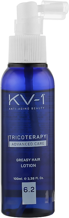 KV-1 Лосьон против жирности кожи головы 6.2 Tricoterapy Greasy Hair Loton - фото N1