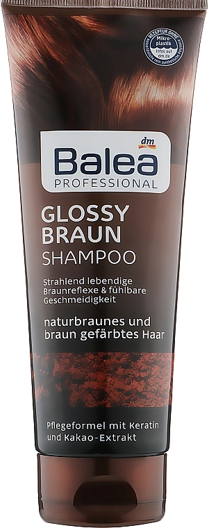 Balea Шампунь для волос "Глянцевый коричневый" Professional Shampoo Glossy Braun - фото N1