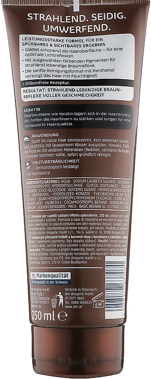 Balea Шампунь для волос "Глянцевый коричневый" Professional Shampoo Glossy Braun - фото N2