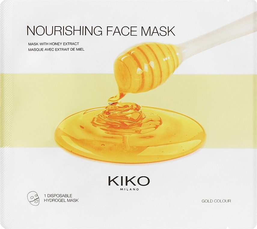 Kiko Milano Гидрогелевая маска для лица с экстрактом меда Nourishing Hydrogel Face Mask - фото N1