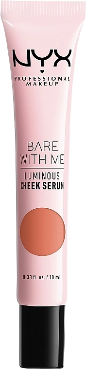 NYX Professional Makeup Bare With Me Shroombiotic Cheek Serum Сияющая сыворотка для щек - фото N1