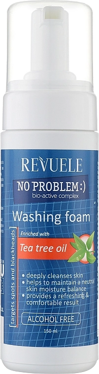 Revuele Пенка для умывания с маслом чайного дерева Revuele No Problem Washing Foam With Tea Tree Oil - фото N1