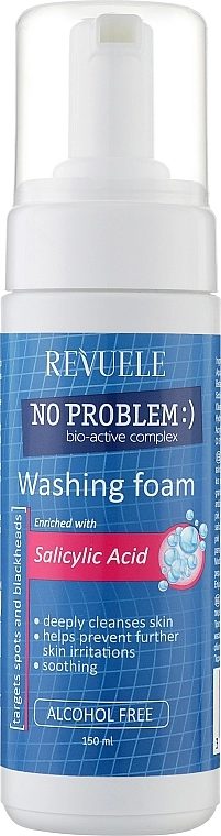 Пінка для вмивання із саліциловою кислотою - Revuele No Problem Washing Foam With Salicylic Acid, 150 мл - фото N1