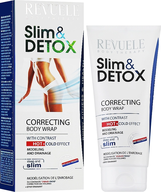 Revuele Обёртывание для коррекции фигуры с горячим и холодным эффектом Slim & Detox Correcting Body Wrap With Contrast Hot+Cold Effect - фото N2