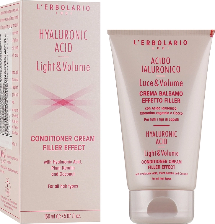 L’Erbolario Кондиционер для волос с гиалуроновой кислотой Hyaluronic Acid Cream Balm - фото N2