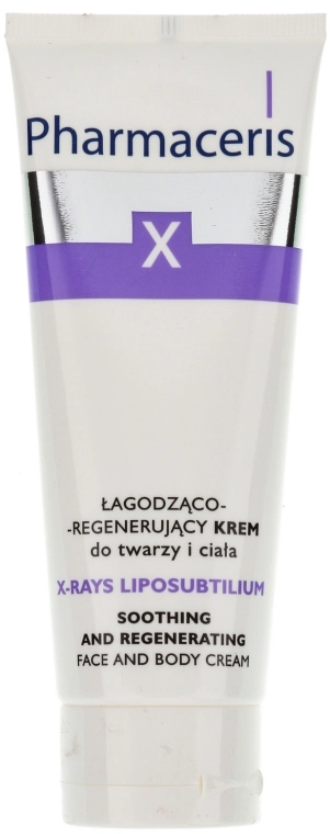 Pharmaceris Крем заспокійливо-регенеруючий для обличчя і тіла X XRay-Liposubtilium Sooting and Regenerating Cream For Face and Body - фото N1