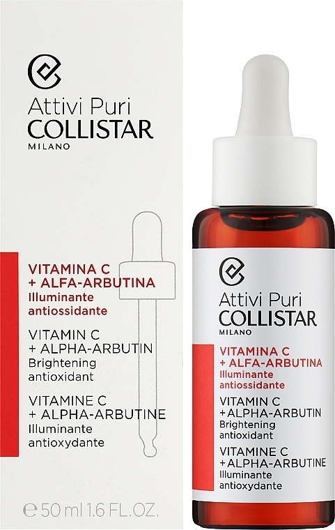 Collistar Сыворотка для лица с витамином С и альфа-арбутином Pure Actives Vitamin C+Alpha-Arbutin - фото N2