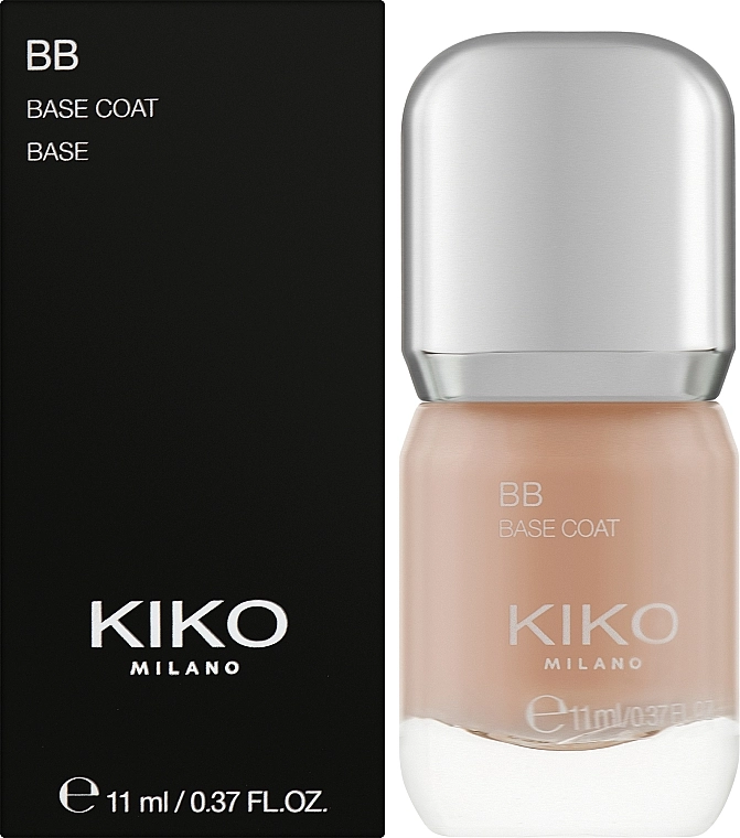 Kiko Milano Совершенствующее и разглаживающее базовое покрытие для ногтей с маслом кукуи BB Base Coat - фото N2