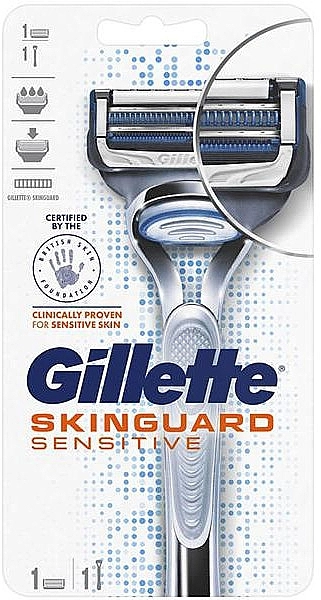 Gillette Бритва для мужчин SkinGuard Sensitive Razor For Men - фото N1