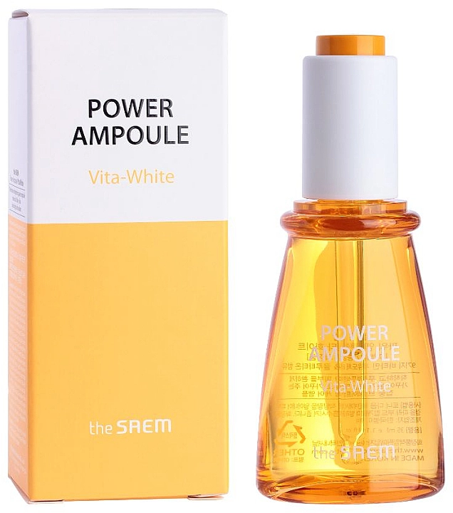 The Saem Осветляющая сыворотка для лица Power Ampoule Vita-White - фото N2