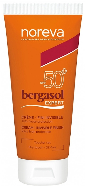 Noreva Laboratoires Сонцезахисний крем Bergasol Expert Invisible Finish Cream SPF 50+ - фото N1
