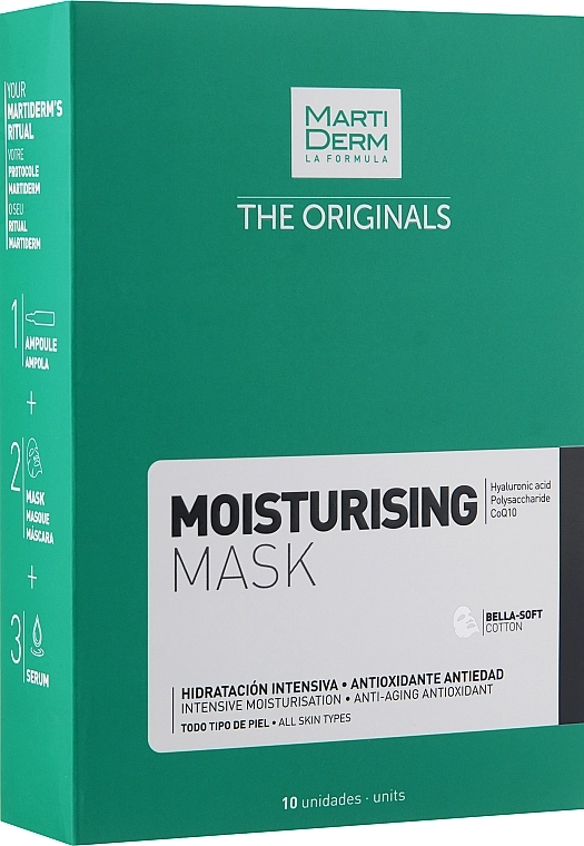 MartiDerm Увлажняющая маска с гиалуроновой кислотой The Originals Moisturising Mask - фото N1